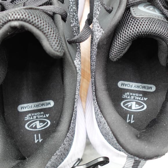 Athletic Works Mens Size 11 Black Core Joggers Memory Foam Casual Sneakers NWT - Picture 6 of 8